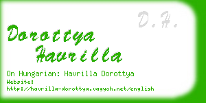 dorottya havrilla business card